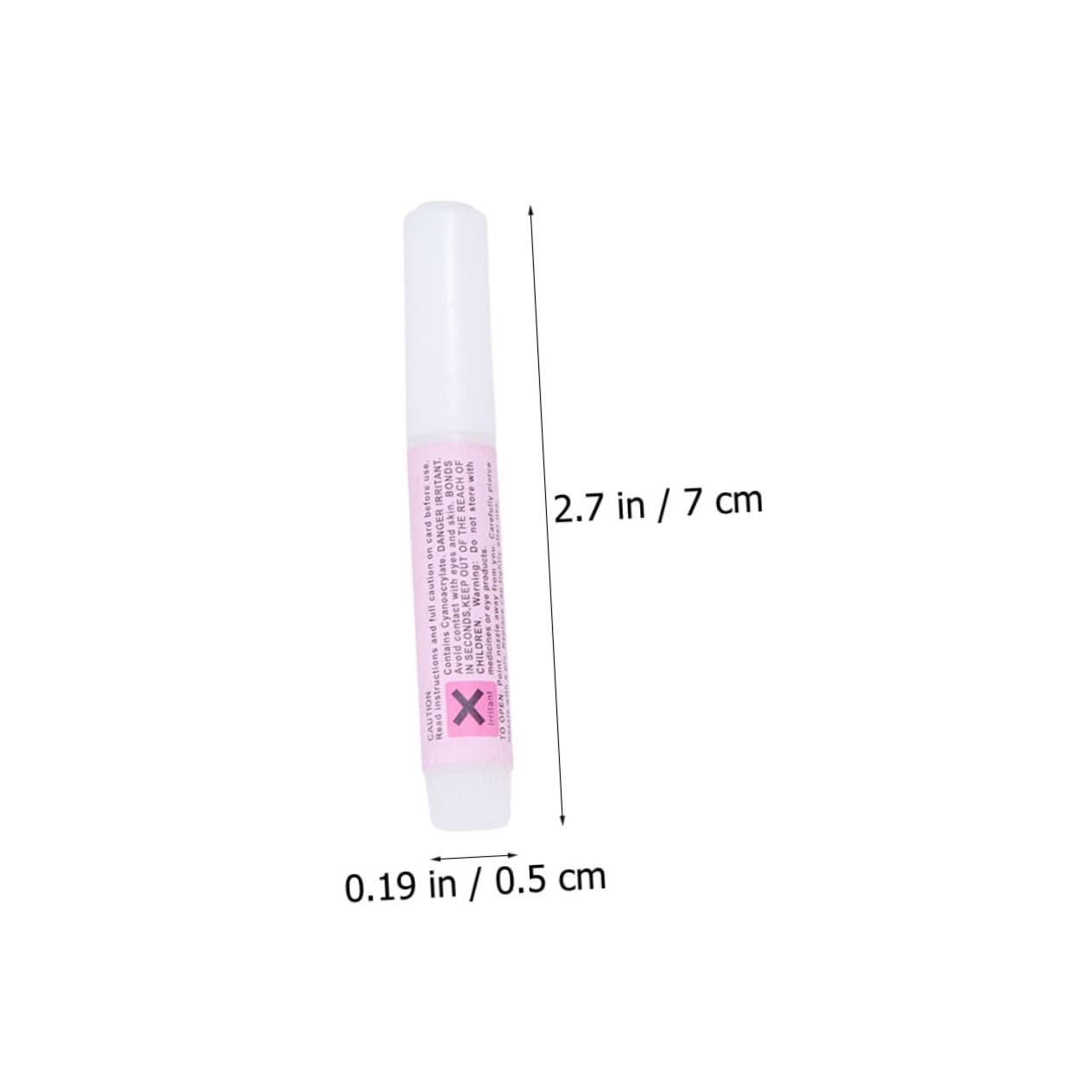 Ipetboom Nail Art Glue 25pcs 2g Square Glue Strong Bonding for Press on Nails Salon