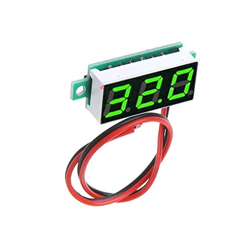 Mini Digital for DC Voltmeter 0.28 Inch Two-Wire 2.5V-30V Mini Digital for DC Voltmeter Voltage Tester Meter LED Display Testers
