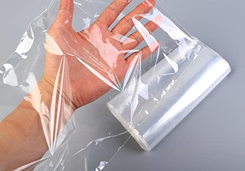 Image of Shrink Wrap Bags, Large Heat Shrink Bags, 100PCS 13.8x17.7 Inches Clear POF Heat Shrink Wrap for Shoes, Soap, Book, Bath Bombs, Film DVD /CD, Candles, Jars and Homemade DIY Projects