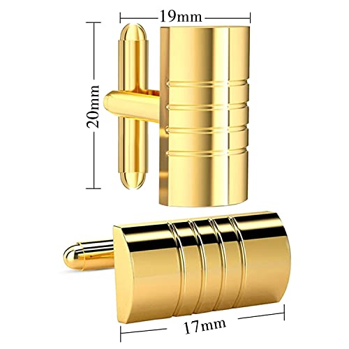 Cufflinks For Men, 316L Stainless Steel Tuxedo Shirt Cuff Links Shirt Accessories Unique Business Groom Wedding Black Silver Gold Jewelry for Son, Father, Husband, Boyfriend2