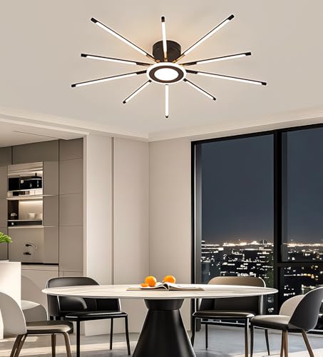 Plafonnier LED gradable télécommande éclairage moderne salon 3000K-6000K - 2