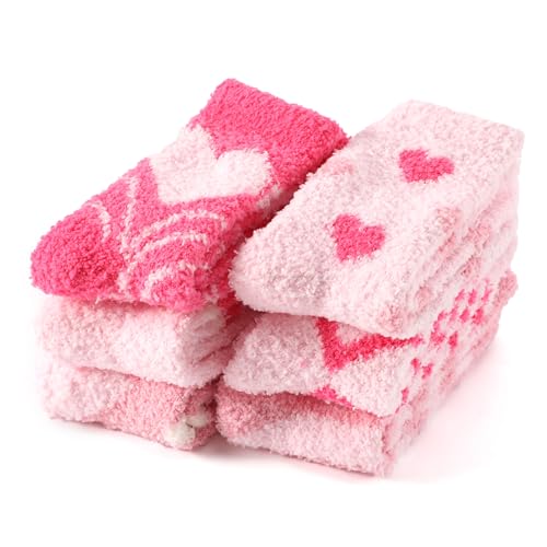 Image of Womens Fluffy Fuzzy Socks,Winter Cozy Soft Warm Socks Gifts for Womens | Soft Comfortable Warm Womens Fluffy Fuzzy Socks