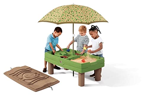 Step2 Naturally Playful Sand & Water Activity Center | Kids Sand & Water Table With Umbrella #TOP3