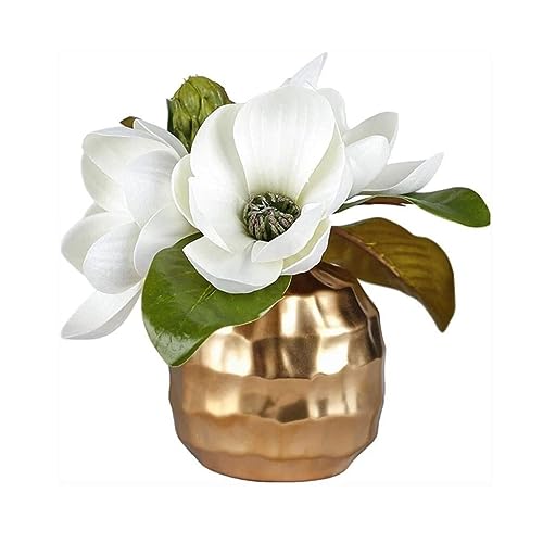 Fleurs artificielles sans entretien avec vase bouquet durable pour centre de table ZYFSHA