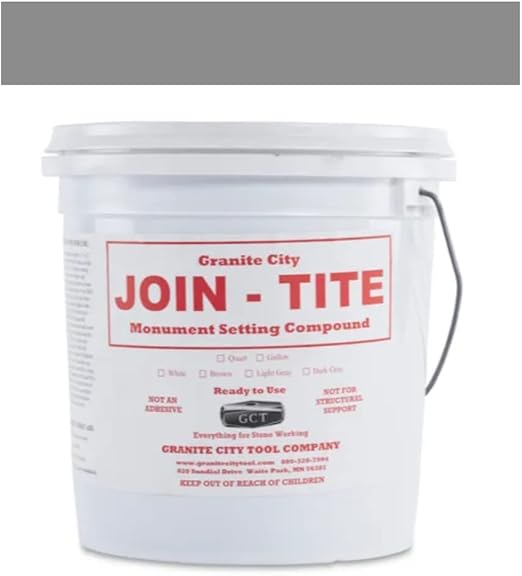 Monument Setting Compound Dark Gray 1 Gallon Tools