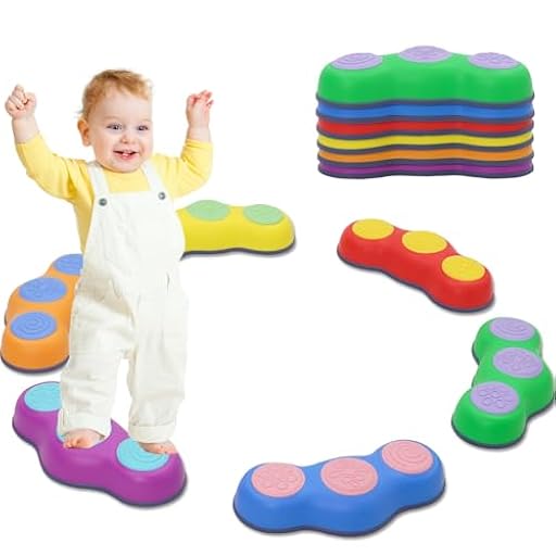 Piedras de equilibrio para niños, 6 unidades de piedras apilables antideslizantes, juguetes sensoriales, piedras de equilibrio colorido, forma de guisante, 30 x 13 x 6 cm | Ya disponible en tu tienda friki favorita! En mundofriki.es!