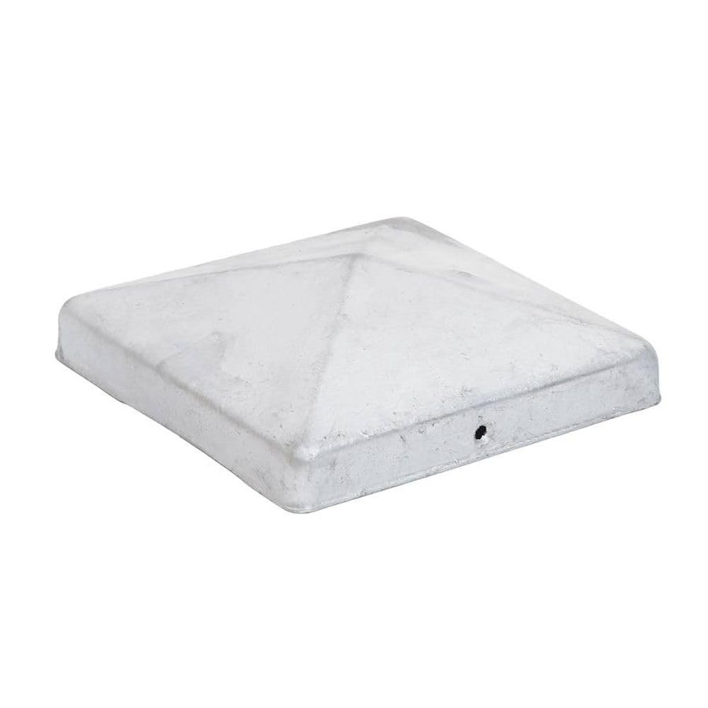 2 x Post Caps 151 x 151 mm Pyramid - Hot-Dip Galvanised Steel - Post Cover for 150 x 150 mm Wooden Posts - Effective Weather Protection for Fence Posts & Carports