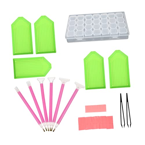 Ciieeo Set Drill Quicker Picker Organizer Kit for Diy Diamond Art 24 Piece Strong Sturdy Lightweight Portable