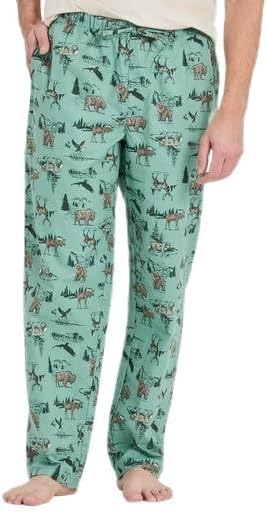 Life is Good. Men's Classic Sleep Pant, Granite Green, X-Large