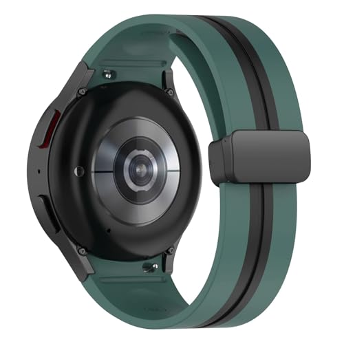 TPUOTI �V���R�����C�X�g���b�v Samsung Watch 4/5/6 40 44mm 5Pro 45mm�o���h Galaxy Watch 4/6 Classic 42 43mm 46 47mm�p�o���h(�O���[���u���b�N�AWatch 6 Classi
