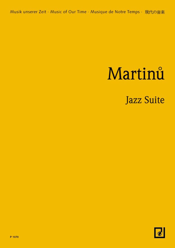 Jazz Suite: H 172. small orchestra. Partition d'étude.