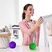 Laundry Balls Set, Natural Non-Chemical Detergent Wash Balls for Washing Machine Eco Friendly Washer Ball, Set of 2