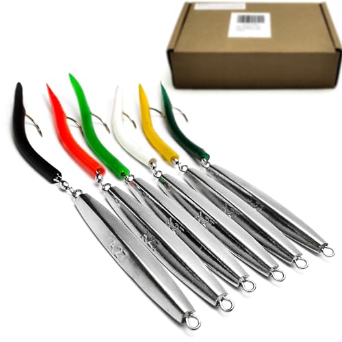 Diamond Jigs Saltwater Lures (1-16oz) Flat Metal Jigging Spoons