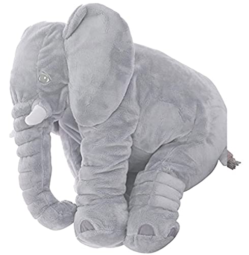 Image of Big Size Fibre Filled Stuffed Animal Elephant Plush Soft Toy for Kids Plush Hugging Toy for Kids boy Girl Birthday Gift (60 cm, Grey) for 1 Year Above