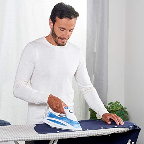 Taurus Artica 2800 Zaffiro - Plancha golpe máximo de vapor 150 g/min, Color Azul, Blanco
