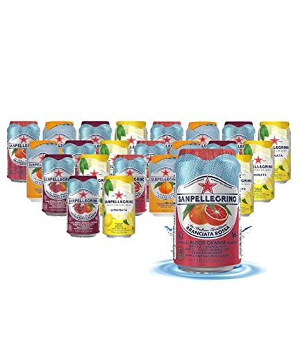 San Pellegrino Sparkling Fruit Beverages Variety Pack - 11.15 Fl Oz Cans - In Sanisco Box (24 Pack) #TOP2