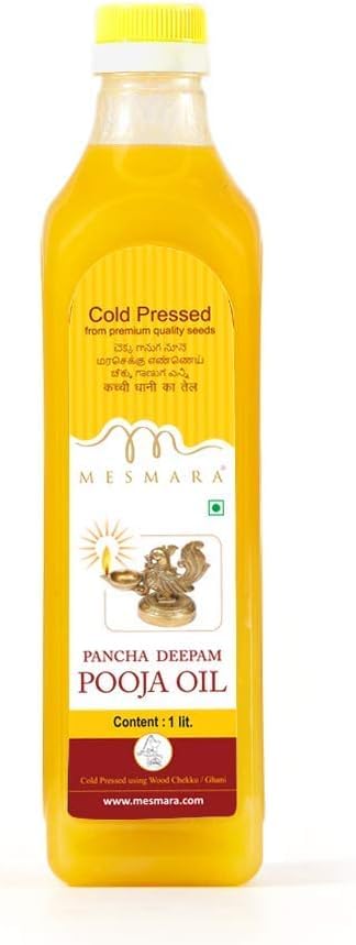 QURA Pancha Deepam Pooja Oil (1000ml)