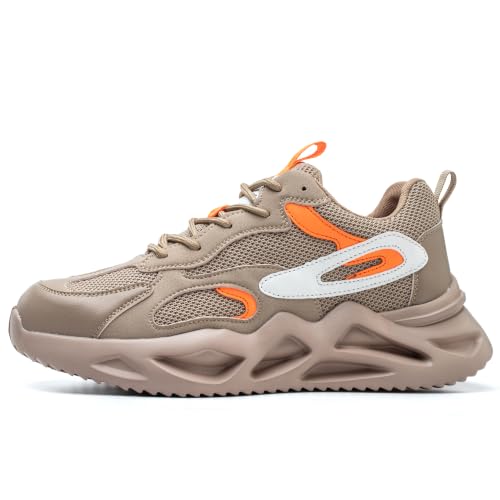 Image of Ruivina Steel Toe Shoes for Men Women Safety Shoes Wide Lightweight Breathable Slip Resistant Puncture Proof Work Sneakers Puncture Proof