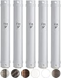 MEZUZAH CASE Holder (shidell) בית מזוזה Plastic Semiround Silver shin Waterproof Rubber Cork lot of