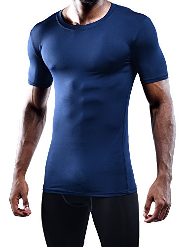 Image of NELEUS Men's 3 Pack Athletic Compression Base Layer Sport Shirt