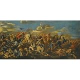 ArtDirect Alexander's Victory Over Darius At The Battle Of Issus Unframed Art Print Giclee Poster by Circle of Pietro Berrettini - Ready for Framing with Customization Sizes 10x5, 14x7, 20x10, 36x18, 48x23 and 60x29 inches