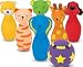 Melissa & Doug Bowling Friends Preschool Play Set, 6-Pin Bowling Game with Carrying Case (Weighted Bottoms, 7 Pieces, Great Gift for Girls and Boys - Best for 2, 3, and 4 Year Olds)