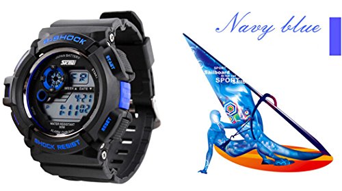 FANMIS S Shock Multi Function Digital LED Quartz Watch 50M Waterproof Black Sport Watches3