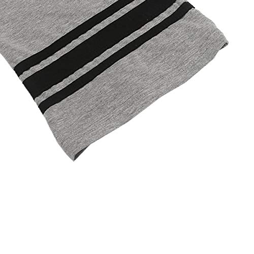 Mens Summer Sleepwear Nightshirt Comfy Short Sleeve Nightgowns Henley Knee Length Sleep Shirt Christmas Pajamas4