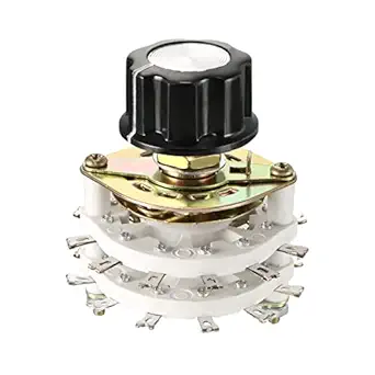 Rebower Band Selector Rotary Switch 6P3T 6 Pole 3 Position, 2 Deck [for Radio, TV, Other Electronic Devices] - 1 Pcs