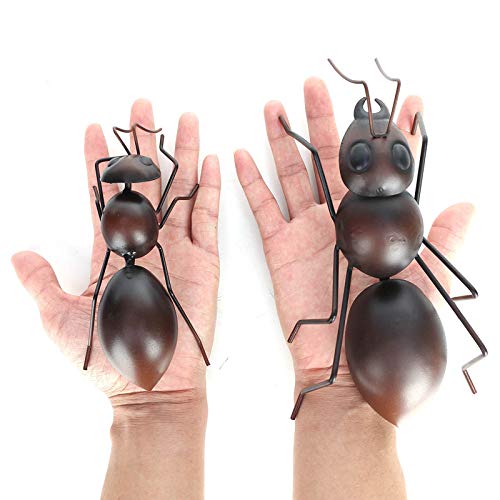 Tooarts Metal Yard Art Ant Garden Decor Indoor Outdoor Insect Tree Porch Patio Sculpture Black #TOP3