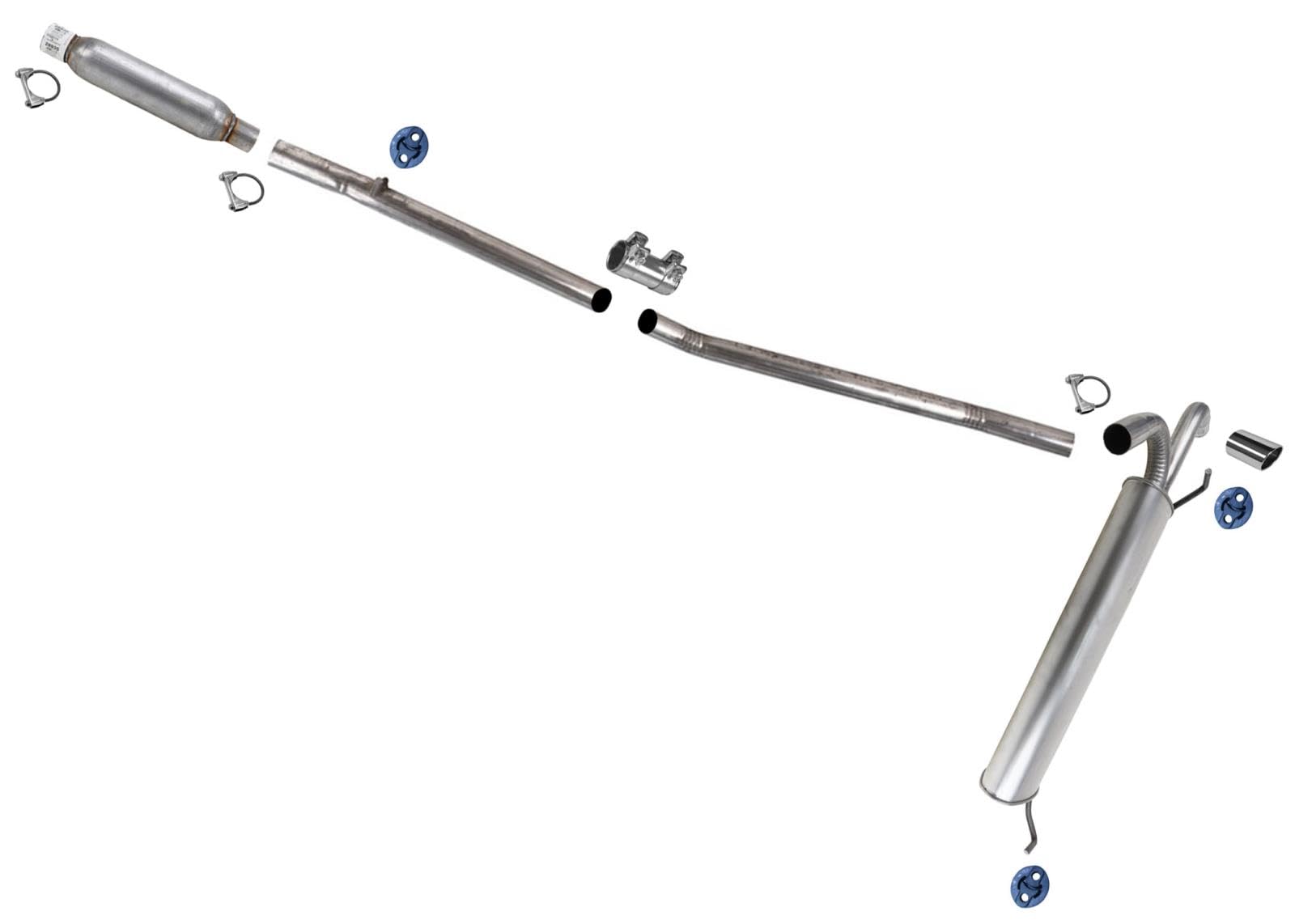 Amazon.com: Weld On Rear Resonator Exhaust System Muffler for