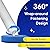 Newlonis® Disposable Toilet Brush with 32 Refills, Wall-Mounted Toilet Bowl Cleaning Wand, Toilet Brush and Holder Set