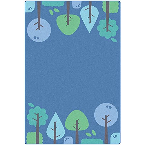Exclusive Discount 60% Price Carpets for Kids 1754 Kidsoft Tranquil Trees - Blue, Multi