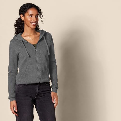 Image of Amazon Essentials Women's Midweight Fleece Full-Zip Hoodie with Drawstring (Available in Plus Size)