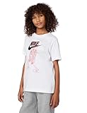 Nike Kids' NSW Tee Futura Shoebox, White, Small