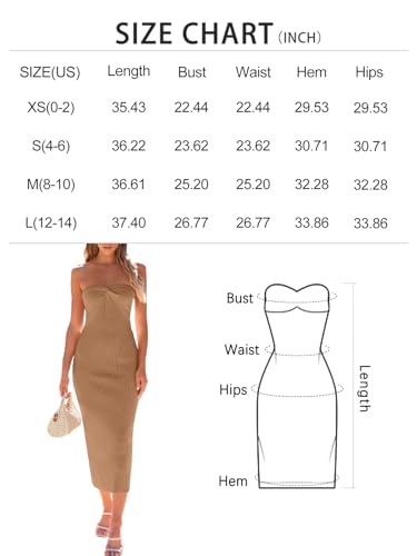 Robe en maille ajustée midi LILLUSORY style bodycon chic à manches longues - 6