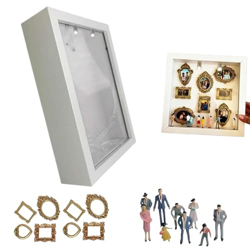 Mini caja de silueta retro negra para decorar salones y oficinas con un diseño exclusivo de museo 3