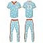 Wite - Orange - Blue