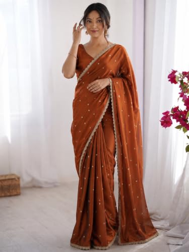 Image of Yashika Women's Rangoli Silk Blend Saree with Blouse Piece for Traditional Ethinic Wear Sari