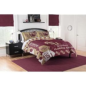 Northwest The Company NCAA Florida State Seminoles Comforter and Sham Set, Full/Queen, Hexagon