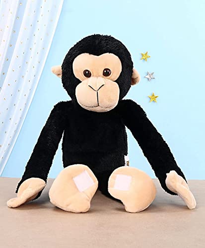 Image of Sui Long Tail Monkey Teddy Bear Stuffed Soft Toy Hanging Long Tail Monkey Large Size Black Color