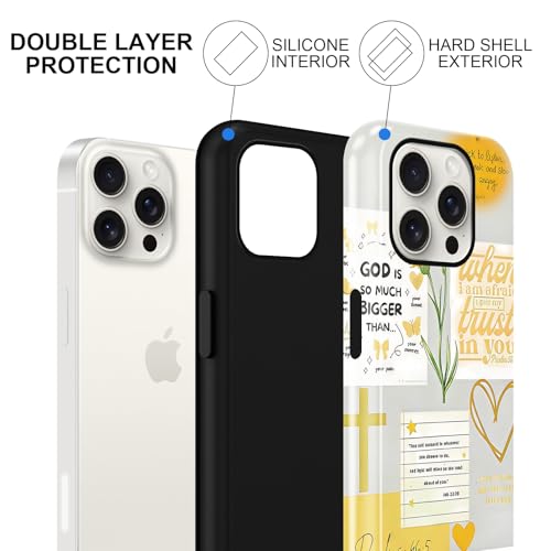 Coque iPhone 15 Pro Max design inspirant double couche premium - 3