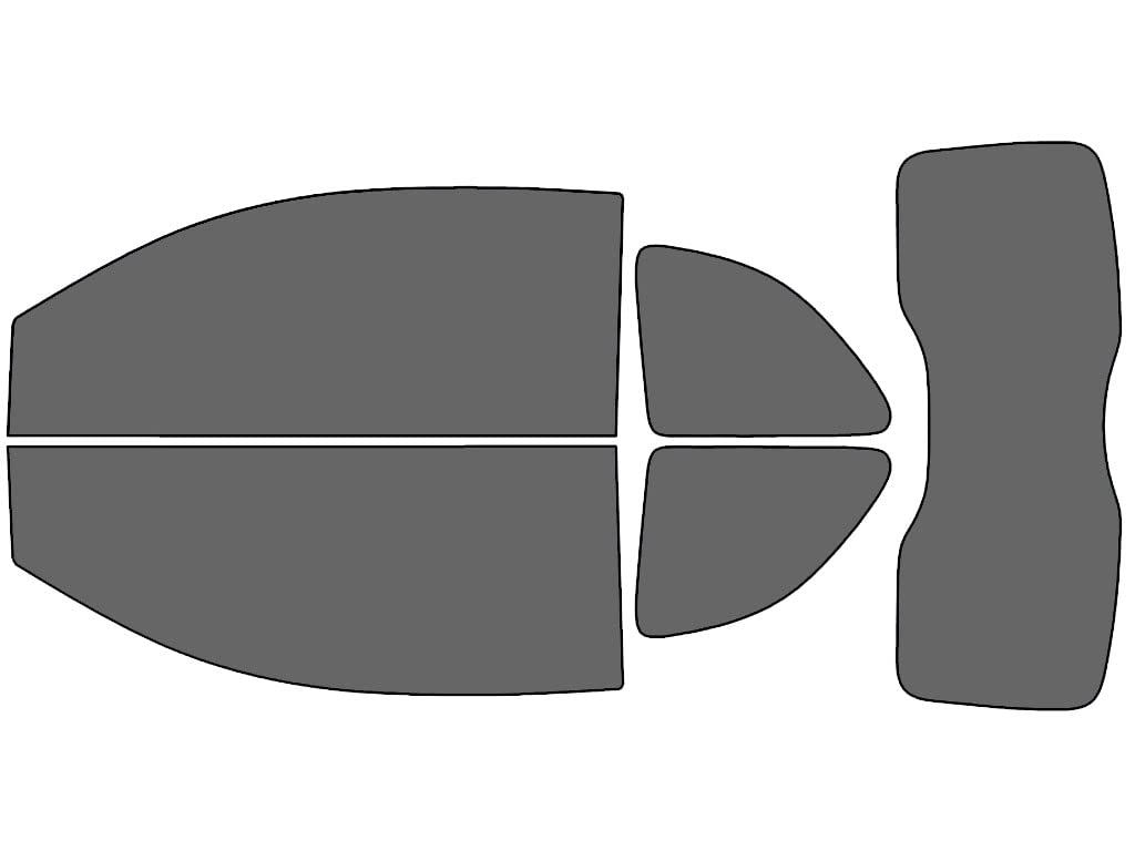 Rvinyl Window Tint Kit Compatible with Fiat 500 2012-2017 (Coupe) - Complete Precut Kit - 35%