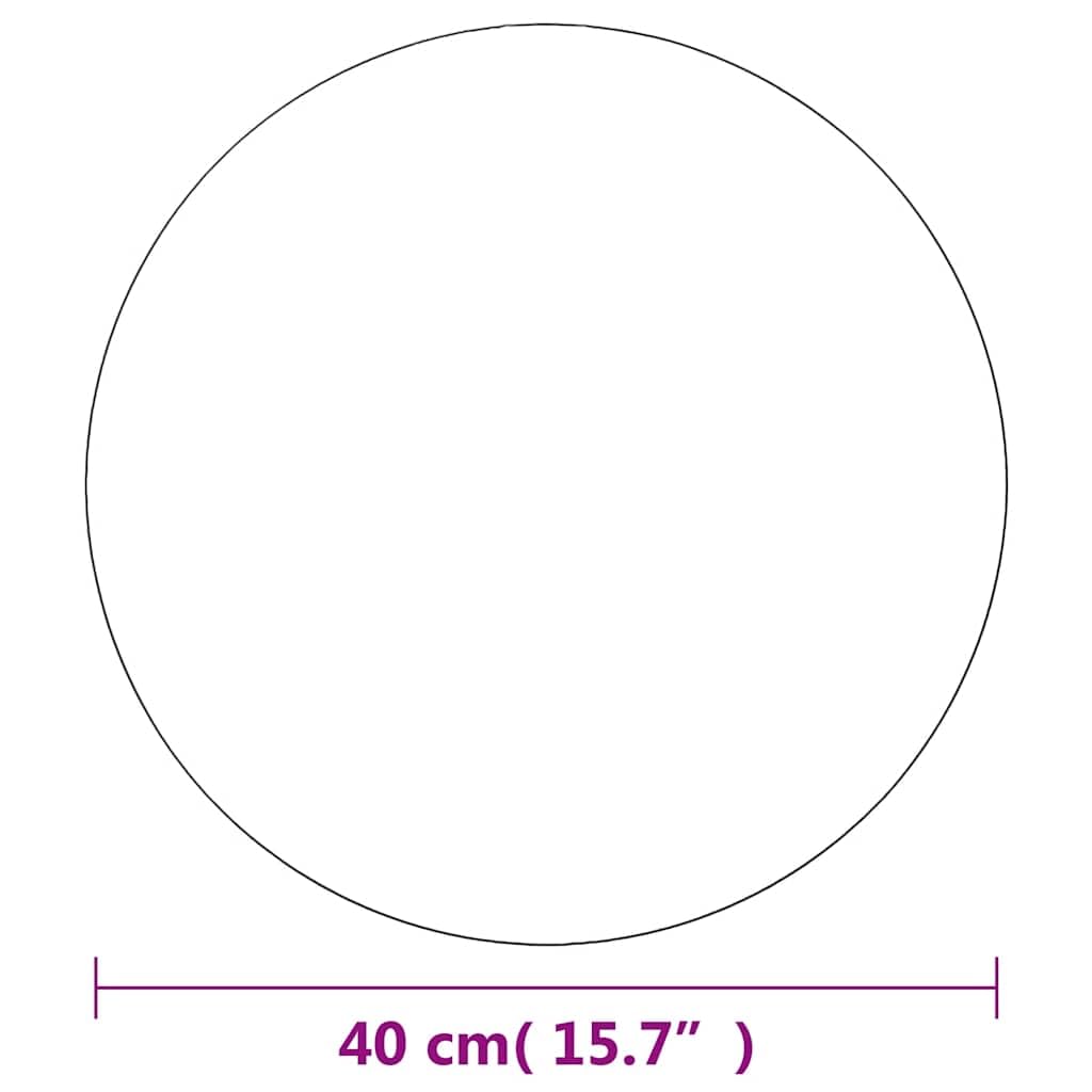 Set di 2 specchi da parete rotondi da 40 cm, senza cornice | Decorazione per camera da letto e corridoio. Gli specchi rotondi in vetro senza cornice ingrandiscono visivamente i piccoli