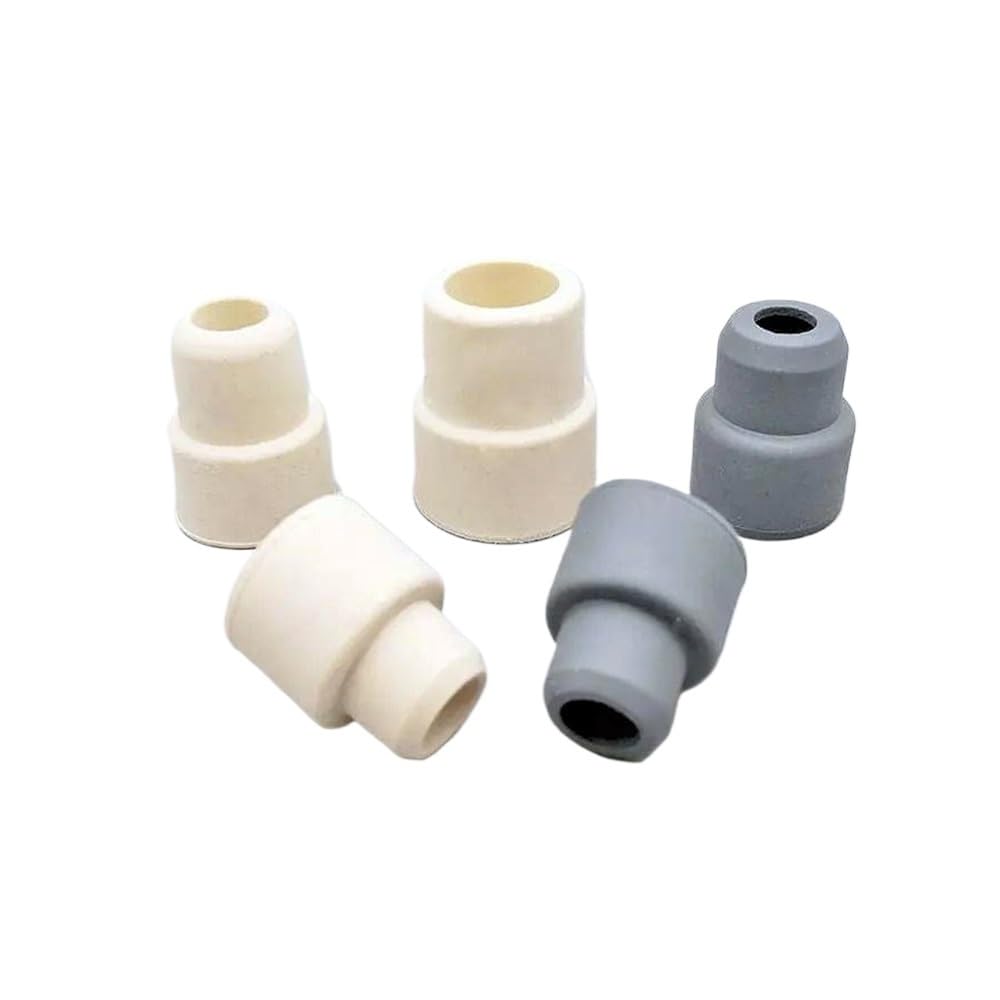 Tapón de goma laboratorio, tapones sellado rosca inversa, tipo manga, gris, blanco, 14, 19, 24, 20/50/100 Uds | Gray No.19 100pcs