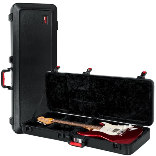 Gator Cases - Funda moldeada para guitarras eléctricas estilo Strat/Tele con cierre de bloqueo aprobado...