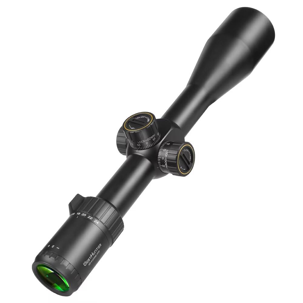WestHunter Ottica HD 6 – 24 x 50 FFP, 30 mm First Focal Plane tattico di precisione (1/10 MIL)