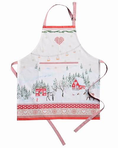 Maison d' Hermine Aprons for women with Pocket 100% Cotton Pack of 1