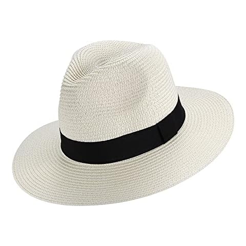 Sombrero de Paja Verano ala Ancha de Playa para Mujeres Moxamo Cover