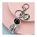 Hongtai Robot acrylique mignon Spaceman Keychain Femmes Belle univers Planète Chaîne de bijoux Pendentif Pendentif Bague (Color : Silver color)